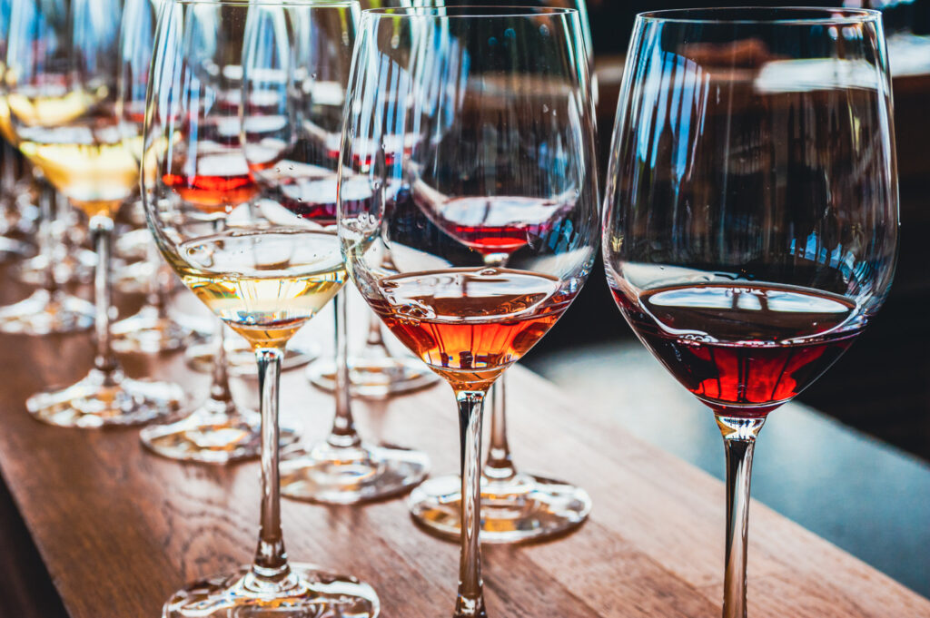 wine tasting board